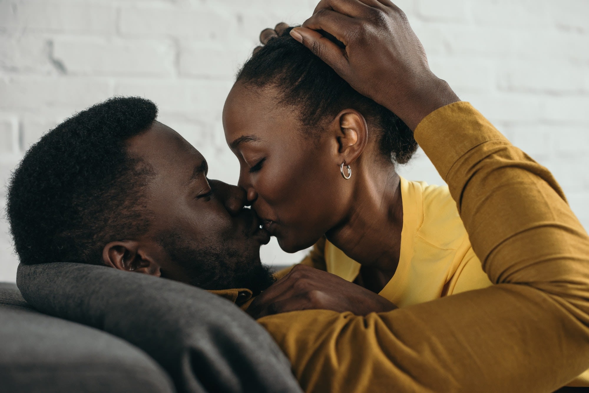 Revive Your Romance with a Four-Letter Word revive your romance with a four-letter word Revive Your Romance with a Four-Letter Word beautiful young african american couple kissing at home home Home beautiful young african american couple kissing at home